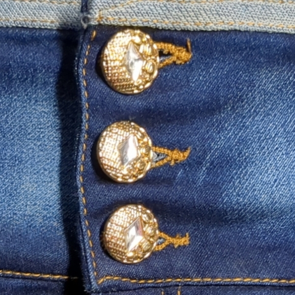 *NEW* Colombian Authentic Skinny Butt Lifter Blue Jeans Size 14 - Picture 3 of 12